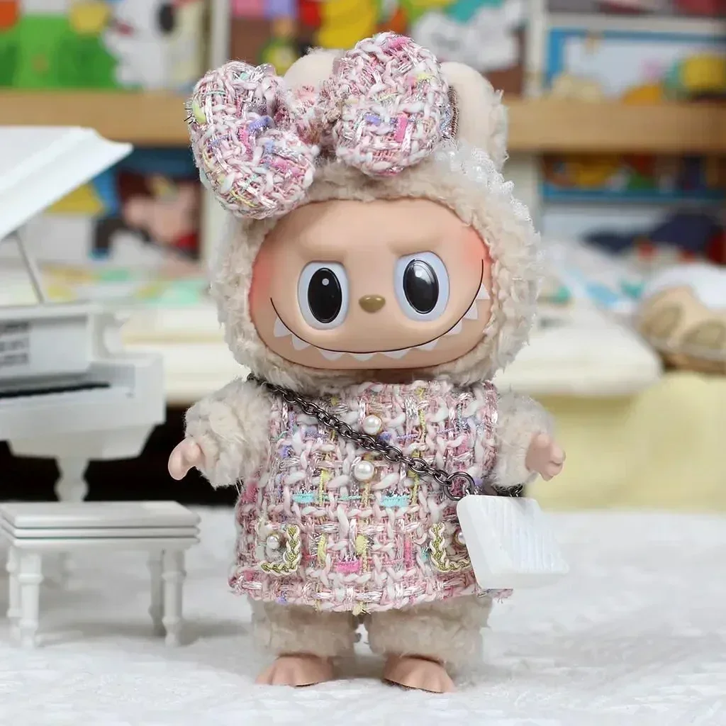 thumbnail image 1 of Mini muñeca de peluche de 17 cm, ropa, accesorios para el Kpop coreano, Exo, Labubu, traje de ídolo, ropa, regalo, 1 of 5