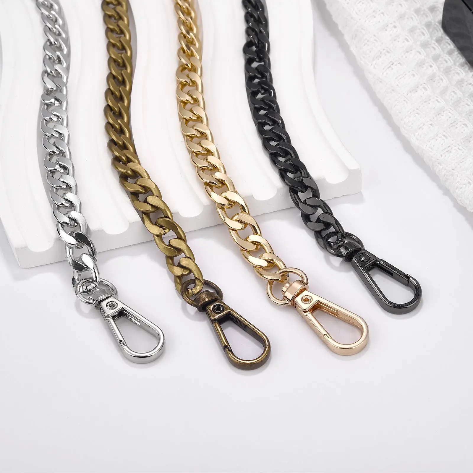 Bag Parts Accessories Bags Chains Gold Belt Hardware Handbag Accessory  Aluminum Chain Strap For Women Bags Belt Straps