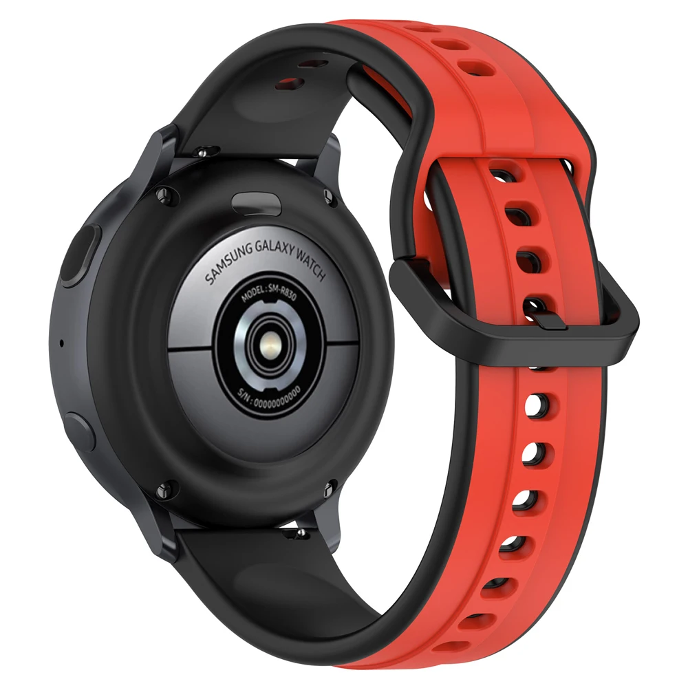 Para Amazfit GTR 3 22 mm Correa de reloj de silicona con cierre magnético  plegable (rojo