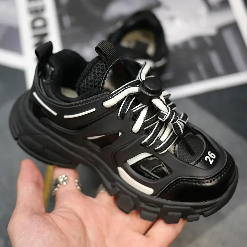Spring Children New Sports Shoes Boys Girls Fashion Clunky Sneakers Baby Cute Candy Color Casual Shoes Kids Running Shoes 6