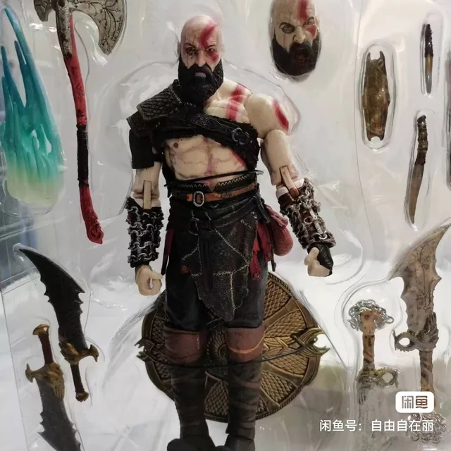 SET-Action Figure Kratos-Thor e Atreus - God Of War - 3D CREATIONS OFICIAL