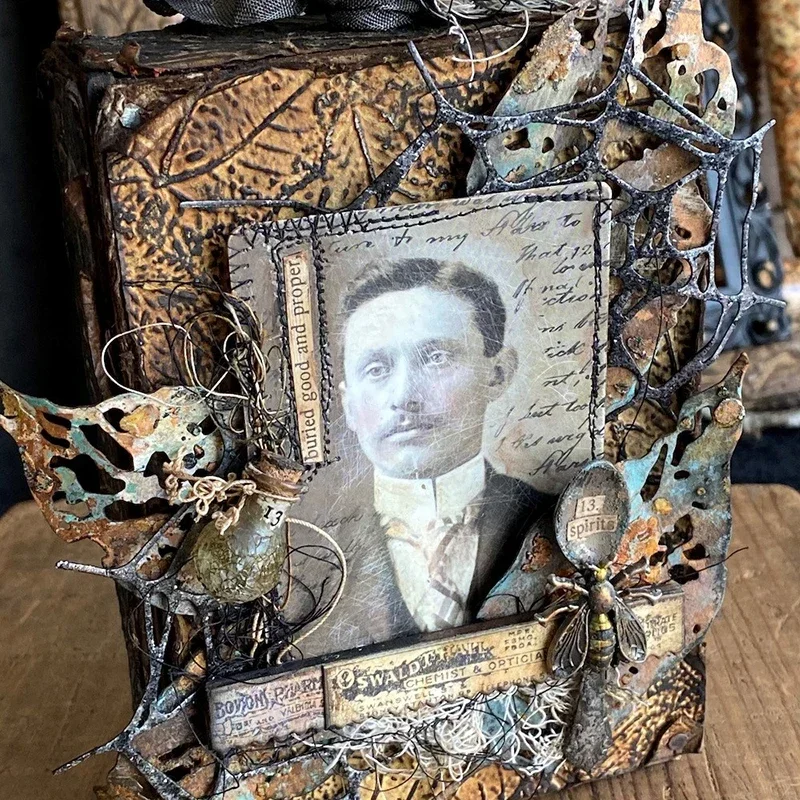 DIY 만들기용 3D 엠보싱 폴더, 나뭇잎 질감 배경 인사 카드 스크랩북, 스탬프 및 금속 절단 다이 없음, 2024 신제품