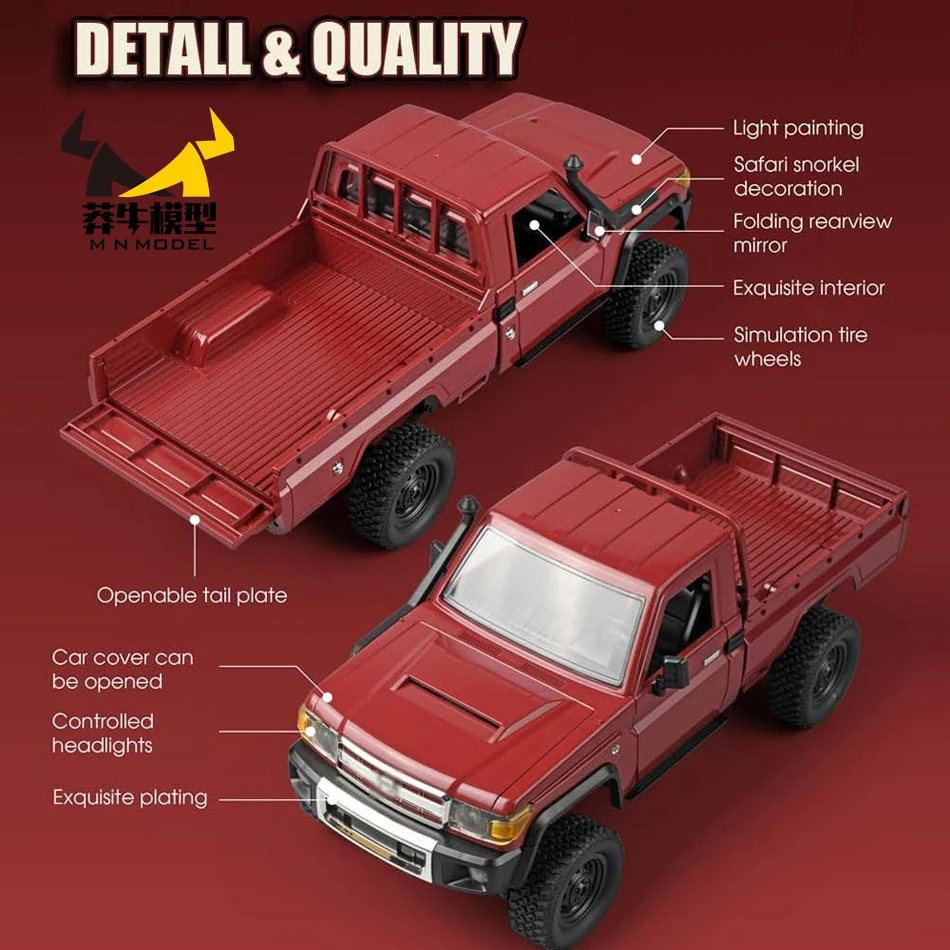 MN82 1:12 4WD Terrængående RC-bil - Gul Standard
