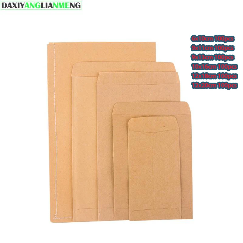 100pcs Brown Kraft Paper Bags Protective Seed Packaging Bags Isolation Seed Bags 