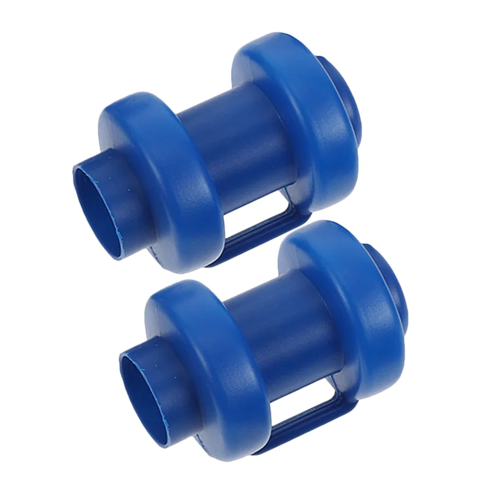 

2 Pcs Trampoline Tube Cap Small Replacements Supplies for Kids Steel Cover Rod Protector Plastic Pole Accessory Child
