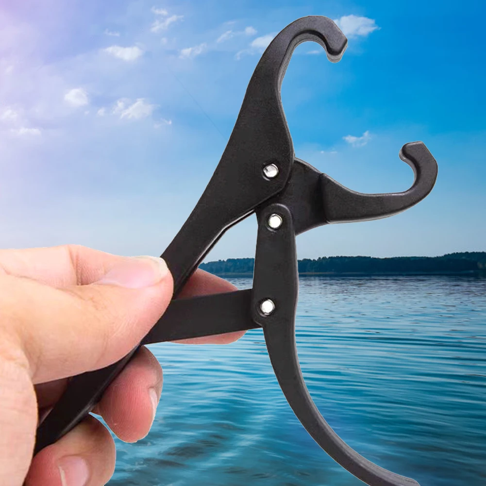 Fishing Pliers Portable Fish Lip Gripper Non-Slip Nylon Fish Lip Holder Heavy Duty Fish Control Pliers Fishing Accessories
