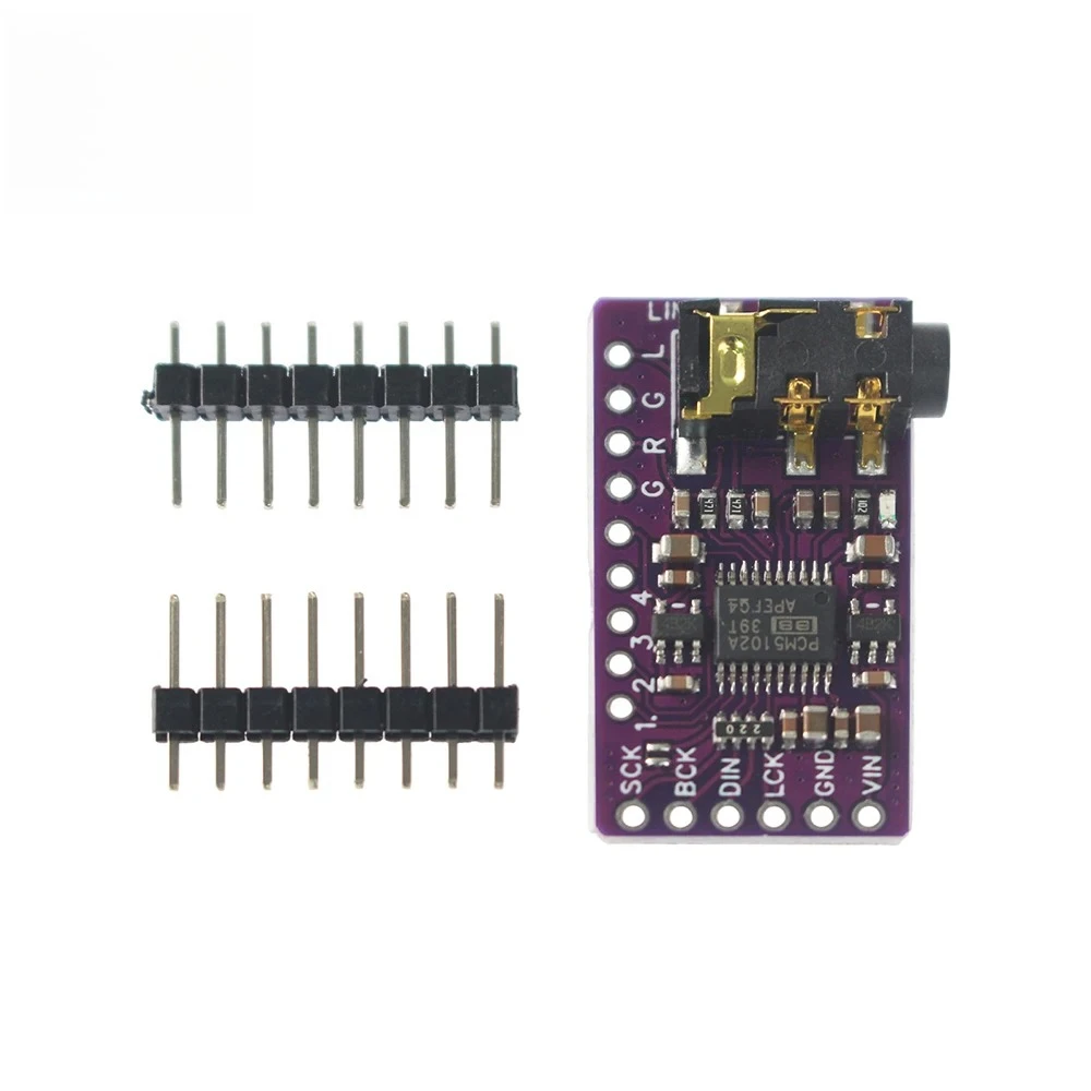 GY-PCM5102 I2S PCM5102A DAC Decoder Board Audio Interface Module  for Raspberry Pi PHAT Format Board Digital PCM5102 Audio Board