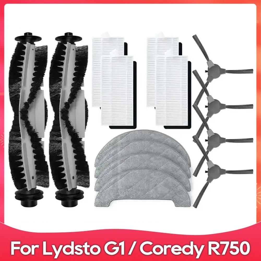 Compatível para Polaris Pvcr 1226lydstro G1coredy R750 Lateral Rolo Escova Filtro Mop Panos Robô Aspirador Acessórios