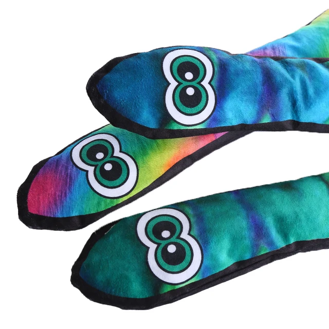 The new plush dog toy Long Eye snakeTough Plush Squeaky Dog Toy Long-eyed snake Dog Chew Toy Pet Squeak Toy 5