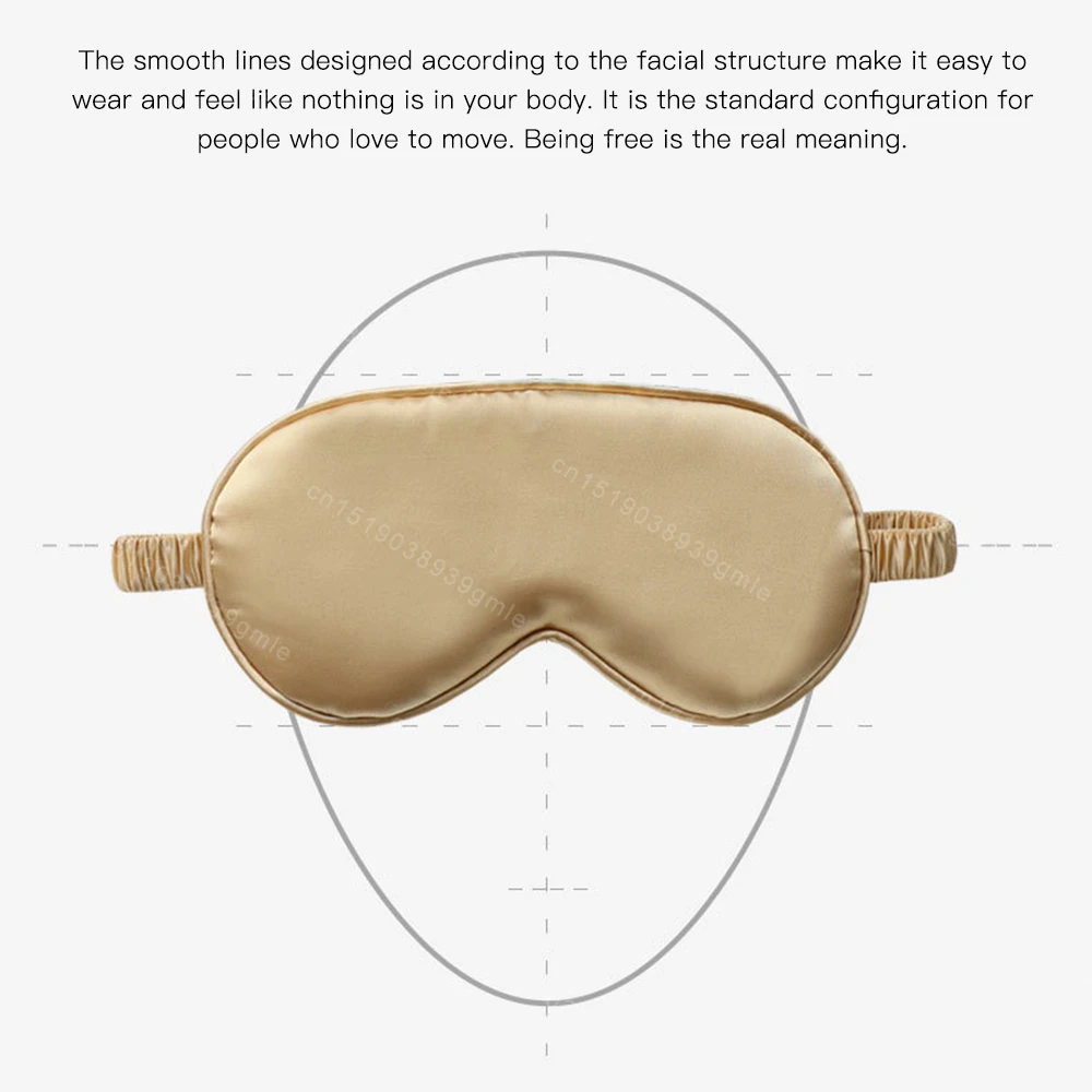 Description Picture 4 of item3Pcs Set Imitated Silk Eye Patch Shading Sleep Eye Mask Eyepatch Travel Relax Cover Eyeshade Health Sleeping Soft