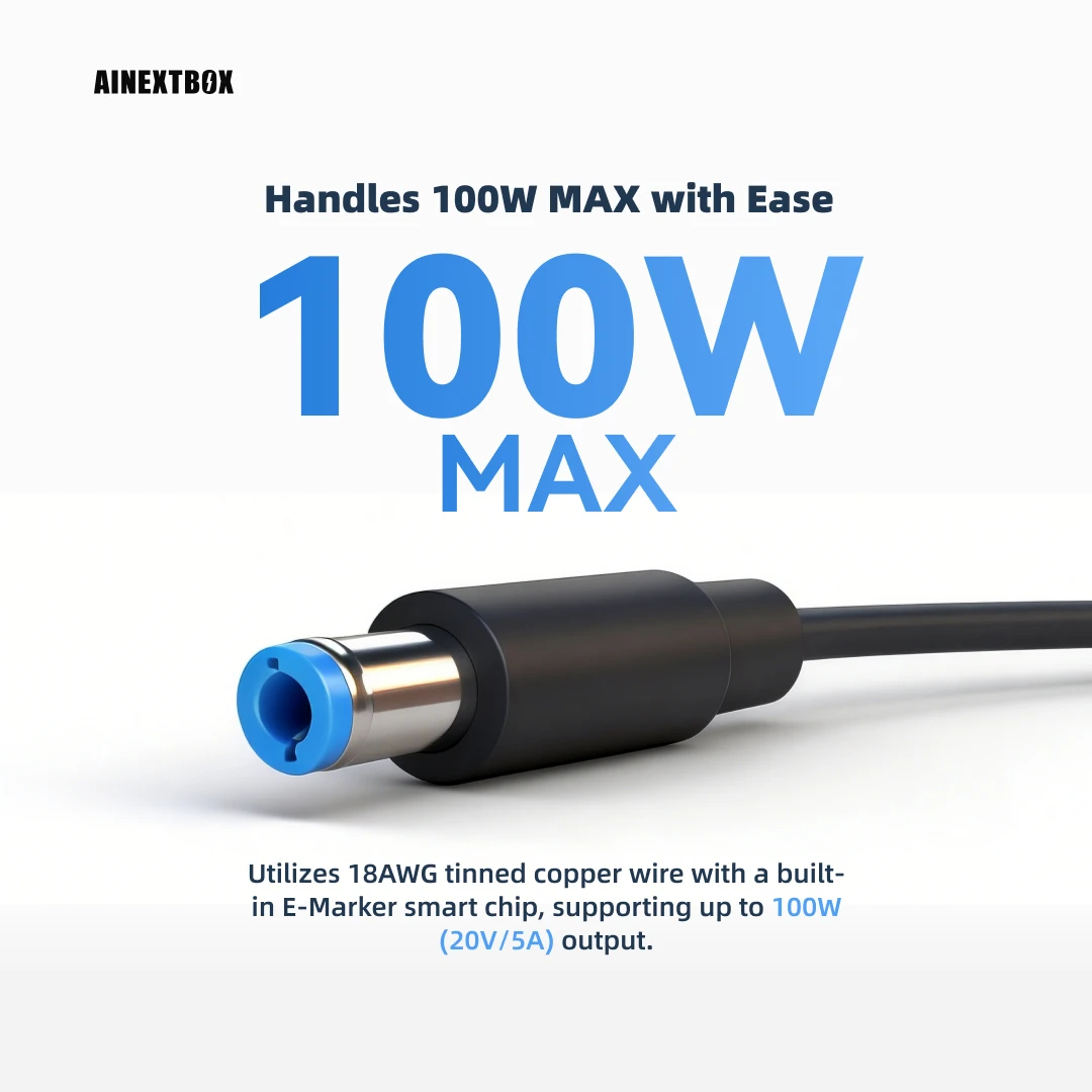 9-20V 5A 100W PD 트리거 케이블, 고속 충전 고정 전압 전원 코드, Type-C-DC 전원 케이블, 노트북/라우터에 적합