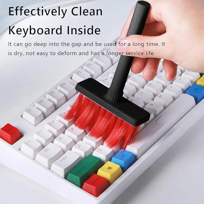 5 in 1 Keyboard Cleaning Brush Kit Keycap Puller Earbuds Cleaner for Airpods Pro 1 2 3 Bluetooth Earphones Case Cleaning Tools 2