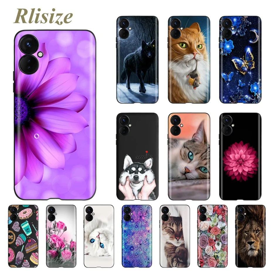 Colorful Flowers Pattern Soft Slim Phone Case Cover
