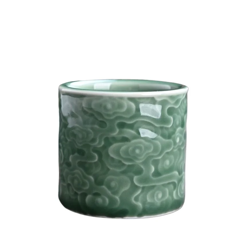 Tea Cup Chinese Style Retro Yue Kiln Celadon Tea Set Single Cup