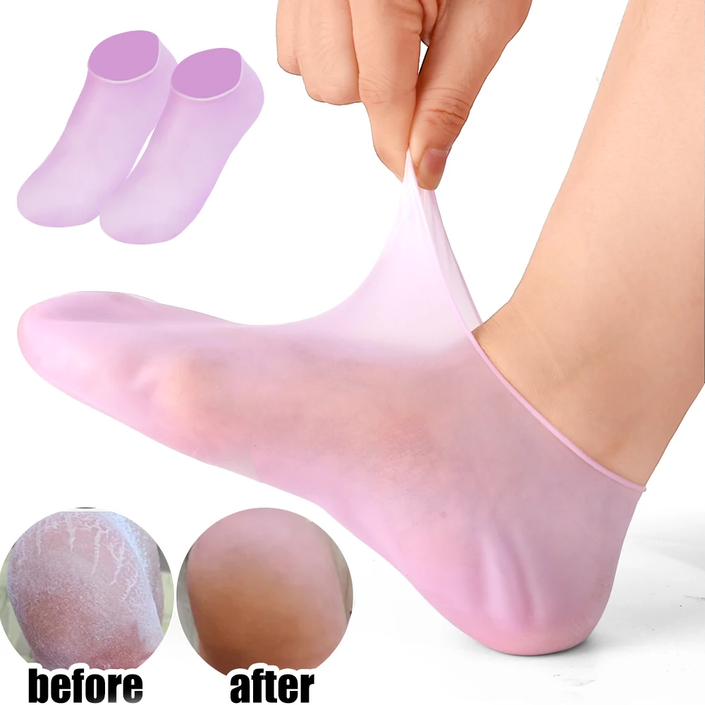 Silicone Moisturizing Foot Socks for Cracked Feet Care