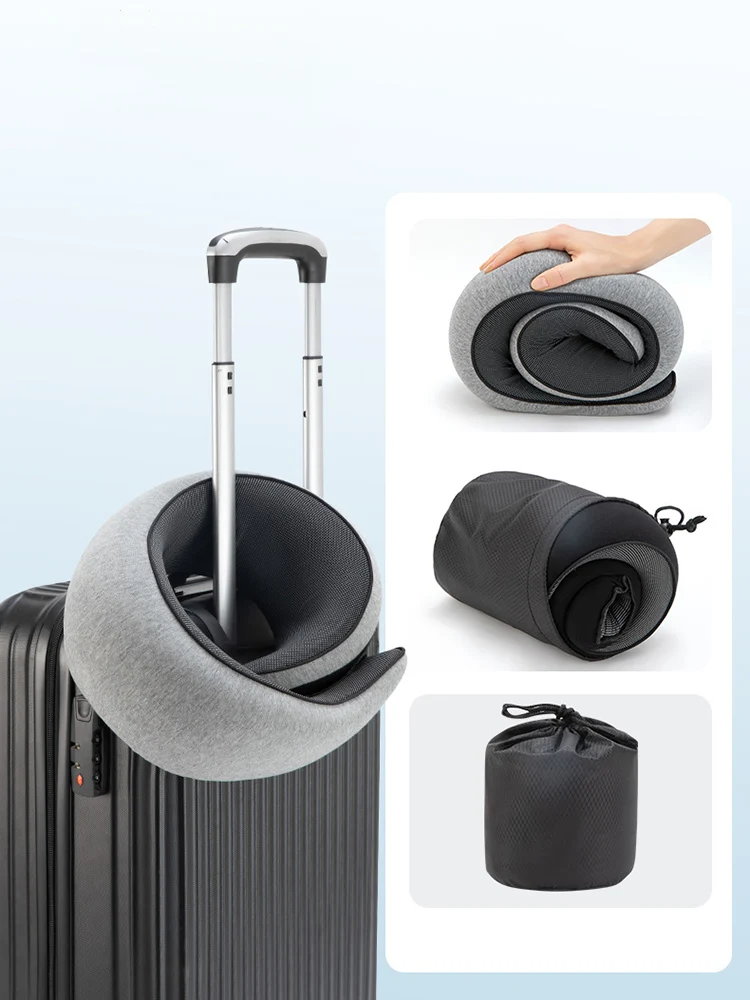 Memory foam travel pillow packaging