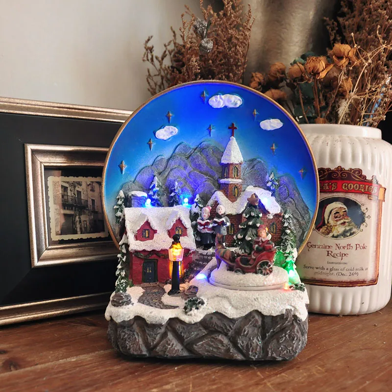 

Рождественский Декор, светящийся сад, ландшафт, дом, светящийся парк развлечений, украшения для дома, праздничное украшение, рождественские подарки