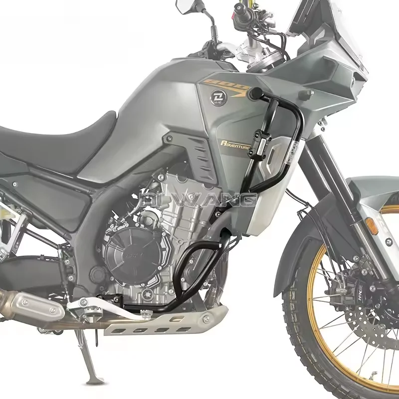 KOVE 800X NEW 랜딩 프로텍터 엔진 가드 바 카본 스틸 범퍼 (콜로브 800X ADV 2022-2024 오토바이 크래시 바 키트용)