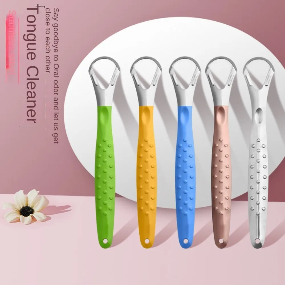 

Stainless Steel Tongue Scraper Cleaner Health and Safety Metal Tongue Brushes "U" Shape Scraper