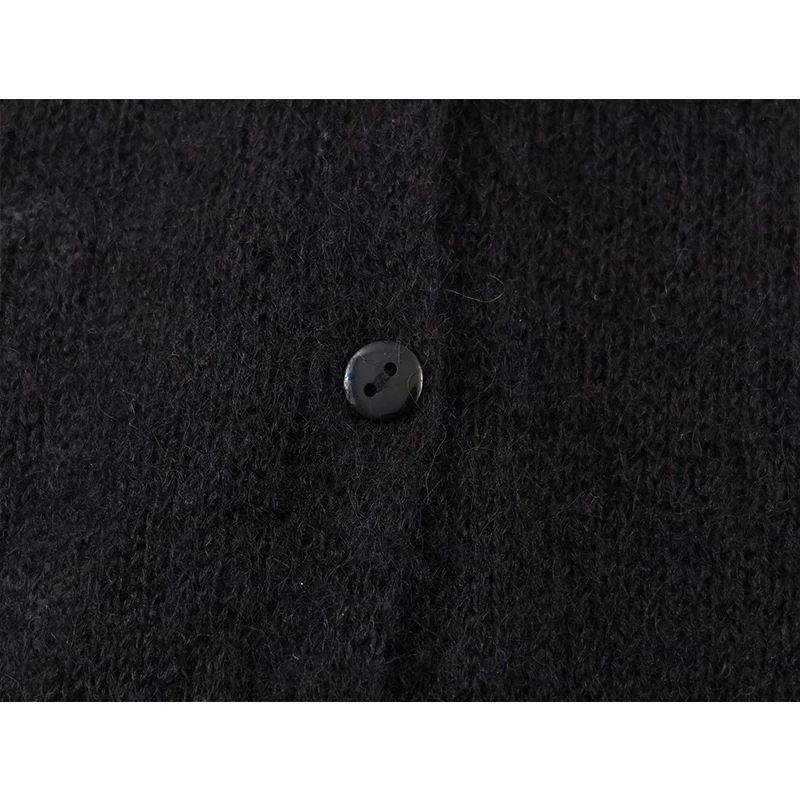 Casual Chic Women Cardigan Long Sleeve Flower Embroidery Elegant Knitting Cardigans 2025 Autumn Winter Knitwear Sweater Coat