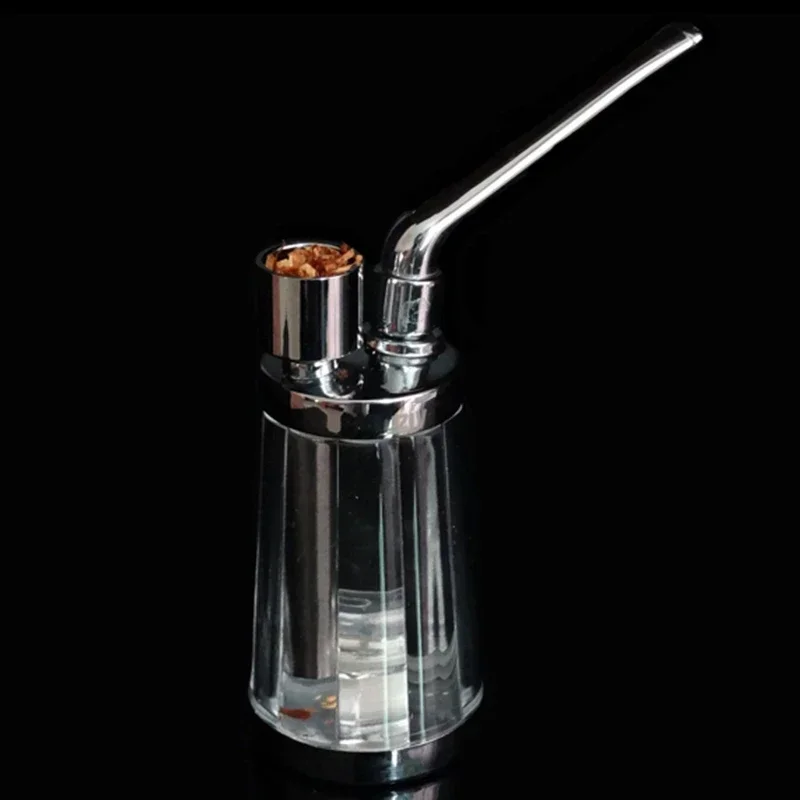 2022 New  Popular Bottle Water Pipe Portable Mini Hookah Shisha Tobacco Smoking Pipes Gift of Health Metal Tube Filter 4