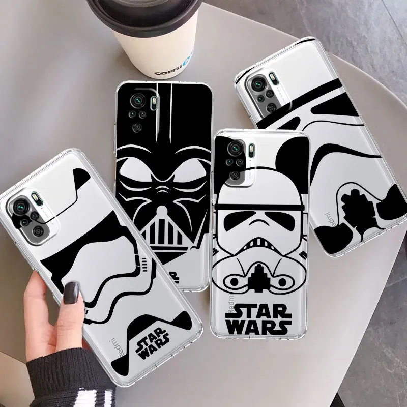 Custodia Trasparente Per Xiaomi Mi Poco X3 Nfc X3 F3 M5 X4 Pro 13 12T Pro 11 Note 10 Lite Cover Per Telefono Darth Vader Starwars