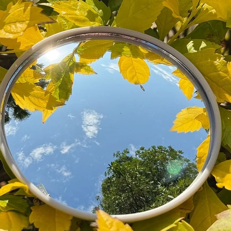 Portable Round Selfie Mirror for Photography and Travel