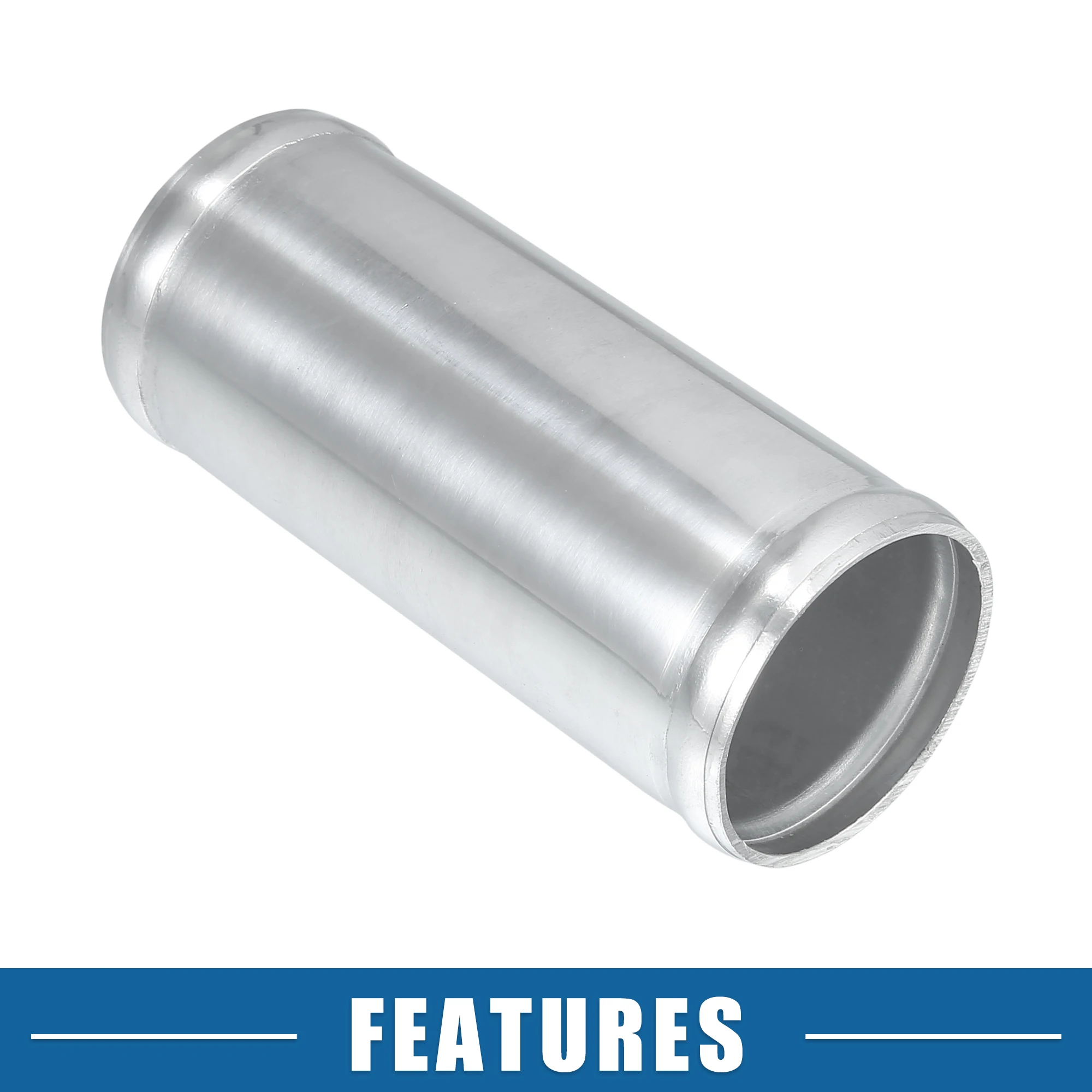UXCELL 47mm 53mm 59mm 66mm 72mm ID Aluminum Alloy Intake Piping Adapter 120mm Length Pipe Connector 51mm-76mm OD