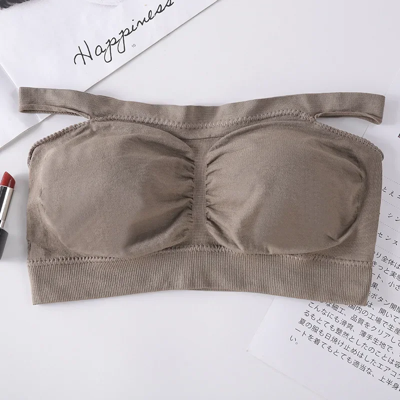 Sexy Seamless Bandeau Bra Summer Tube Top Strapless Bras Top Women Wireless Comfort Breathable Underwear Sexy Lingerie