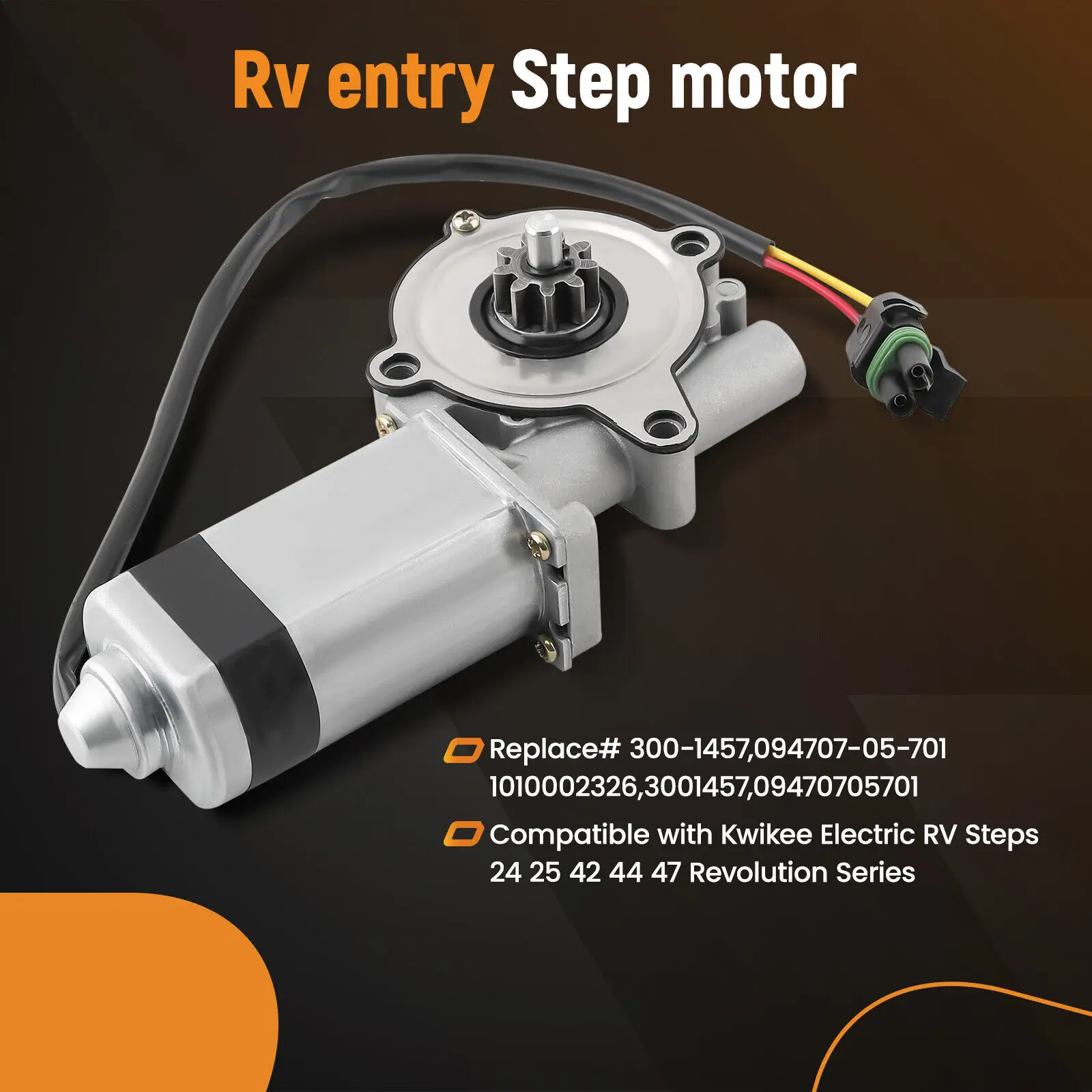 STPAT 300-1457 Entry Step Motor for RV Series 1010002326 44 42 Motorhome Toyhauler Replace 369506 094707-05-701 car Accessories