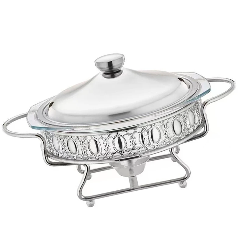 Multipurpose Glass Hot Pots Thermostatic Cooker for Heating and Serving