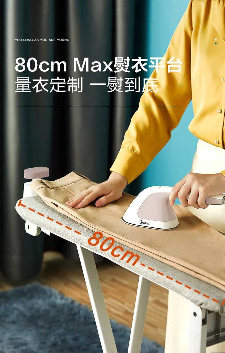 S6aff939205294fa8915be076c0331498y Midea Garment Steamer with Dual Ironing Modes for Dry Wet Clothes Household Handheld Iron and Powerful Double-layer Steamer 220V Mallzona
