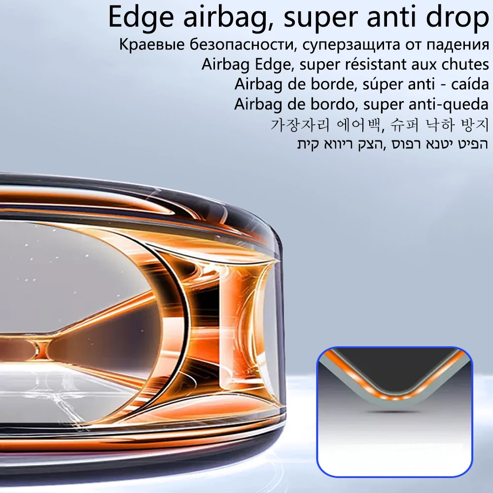 Luxury Wireless Magnetic Cover with Plated Clear Lens Protector