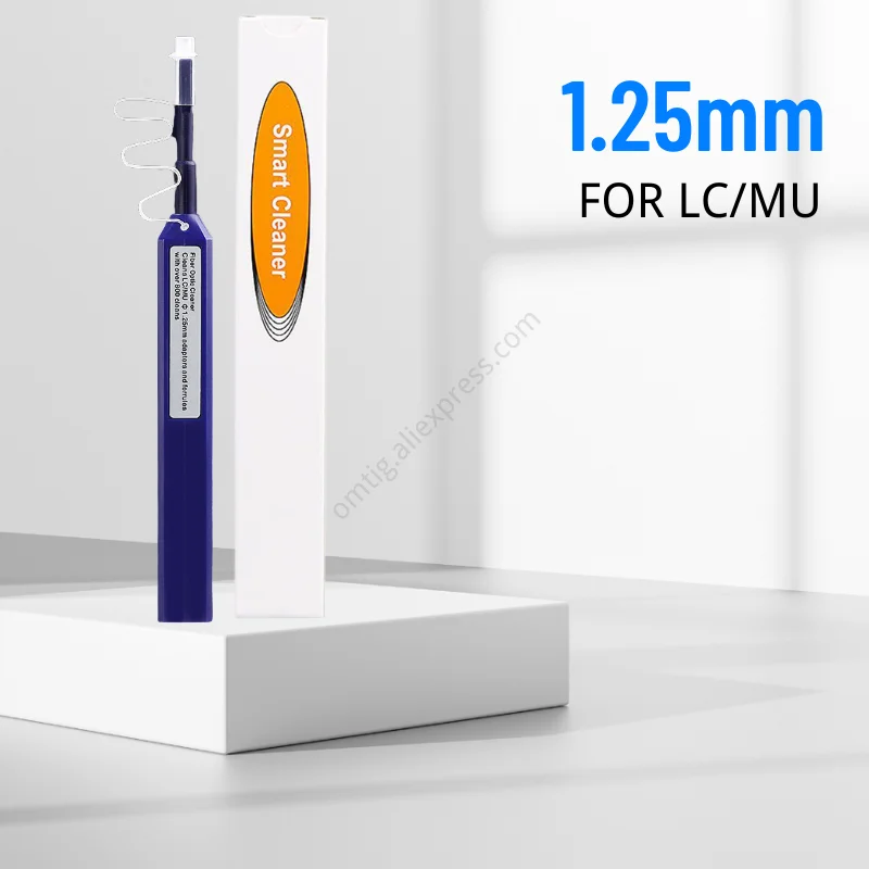 FTTH One-Click Cleaner Optical Fiber Cleaner Pen Cleans 2.5mm SC FC ST and 1.25mm LC MU Connector Over 800 Times