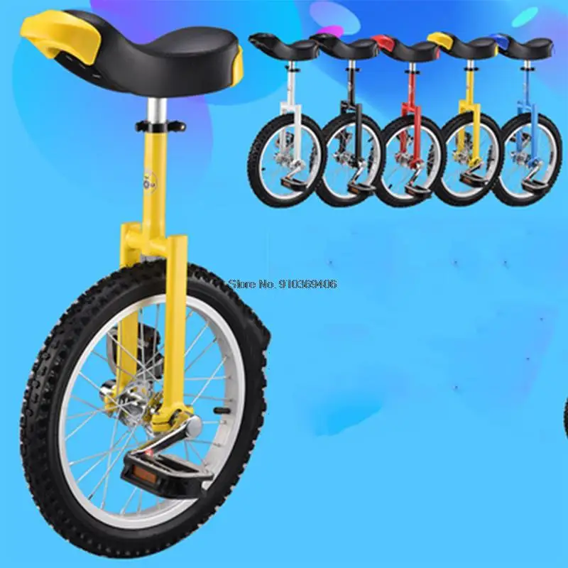 GENUINE 20'' Pro Circus Unicycle Bike Fitness SCOOTER PRO YOUTH Yellow & Green 