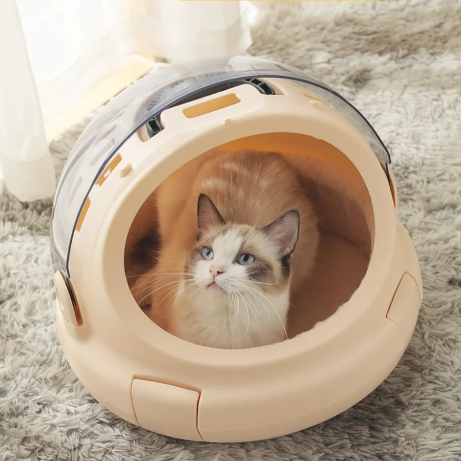 

Breathable Unique Cat Carry Bag Space Capsule Shoulder Mesh Outgoing Cats Backpack Puppy Rabbit Carrying Mochilas Pet Supplies