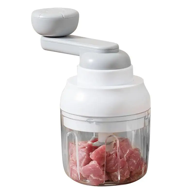 

Manual Food Shredder Cordless Vegetable Cutter And Chopper Mini Food Supplement Tool Hand Rotary Food Blender For Garlic Ginger