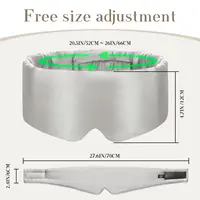 قناع نوم حرير قابل للتعديل للنوم الجانبي ، حرير التوت النقي ، غطاء العين للنوم ، النساء والرجال 4