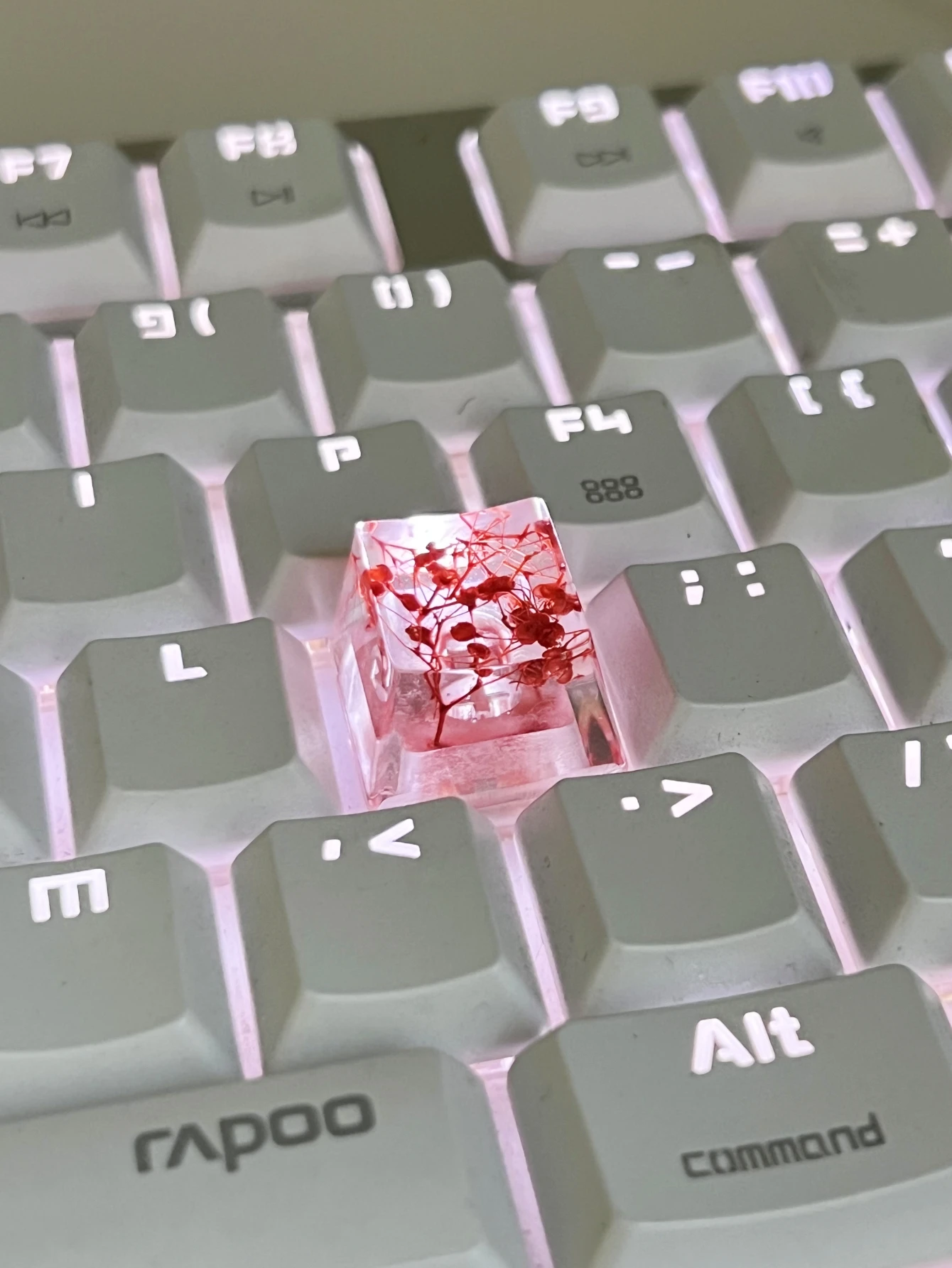 1Pcs Epoxy DIY Translucent Leaves Dry Flowers Paper Mechanical Keyboard Keycaps Universal Accessories