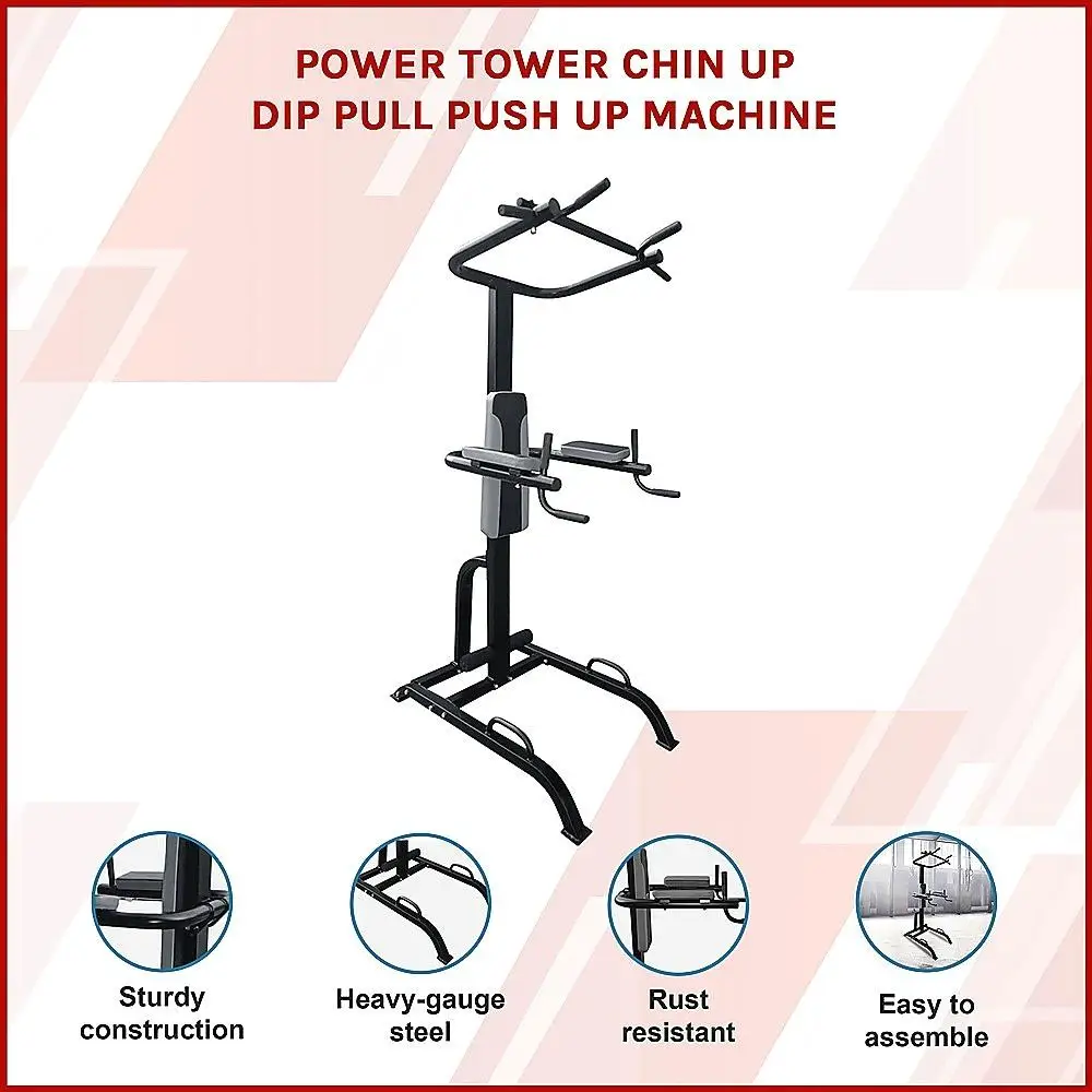 Multifunctional Power Tower Chin Up Dip Pull Push Up Machine