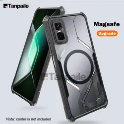 Tanpaile Transparent Shockproof Protection Phone Case for Infinix GT 20 Pro 5G (Black)