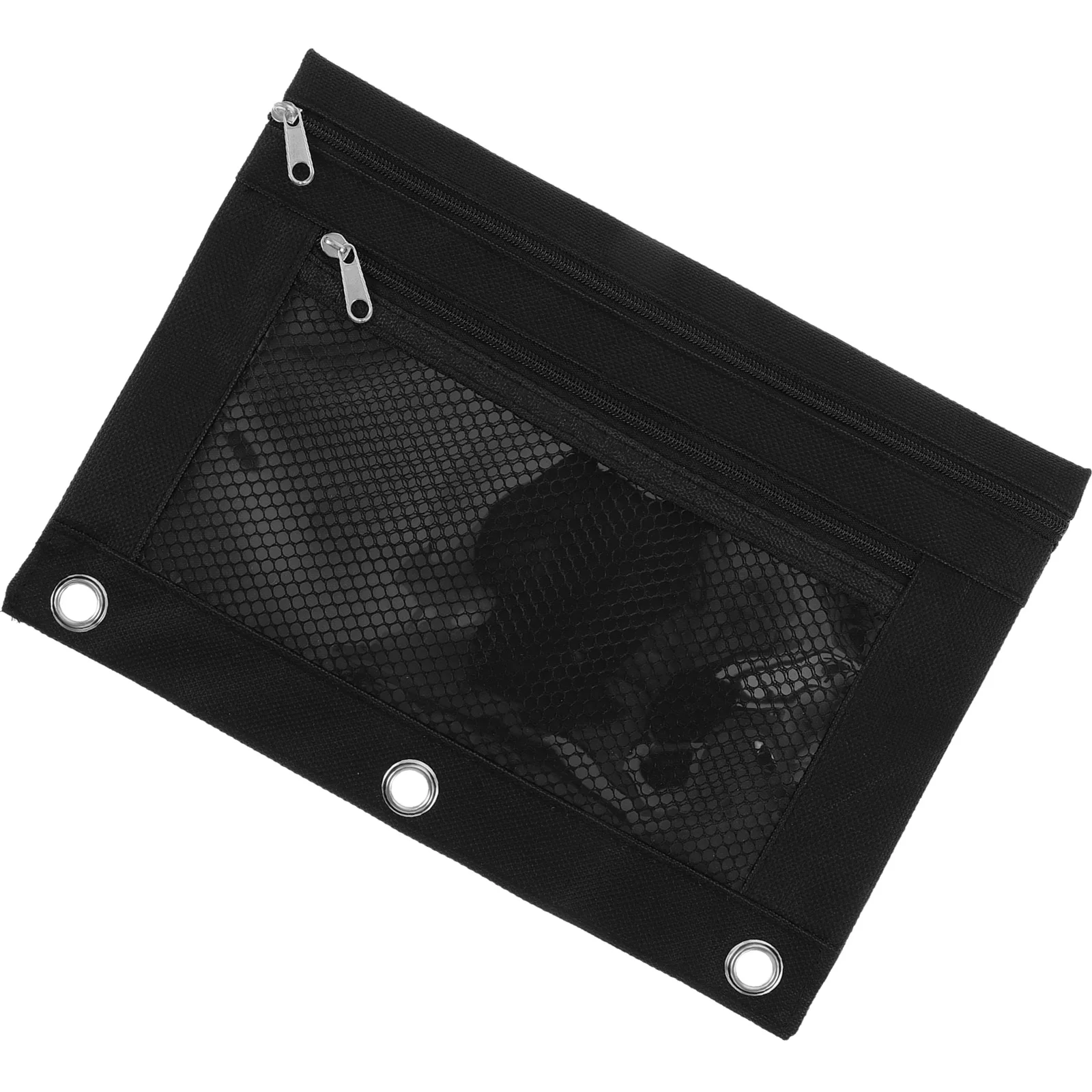 

Binder Pocket Mesh Pencil Pouch Binder Pen Bag Cloth File Bag Zipper Binder Pouch for Pen