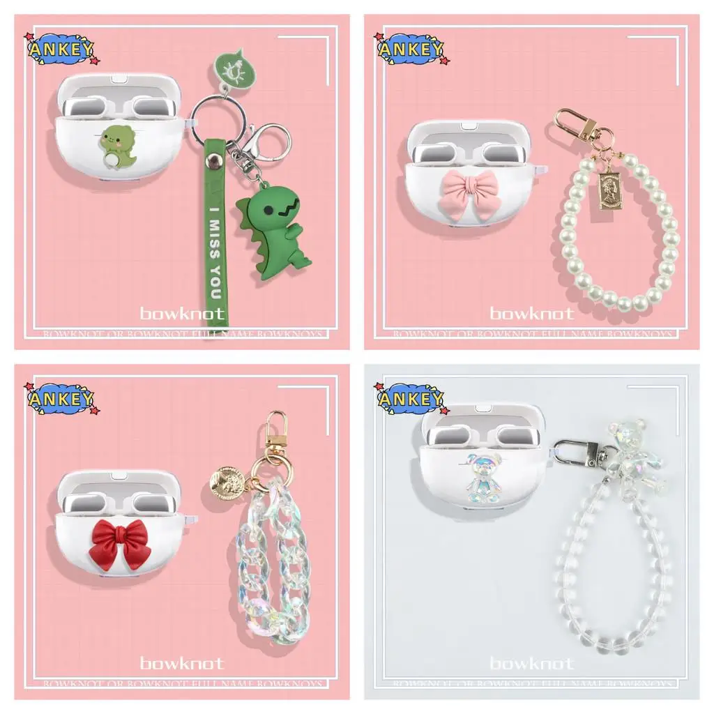 Per Bose Ultra Open Earbuds Custodia Trasparente Protettiva Cute Cartoon Cover Bluetooth Auricolare Shell Portatile