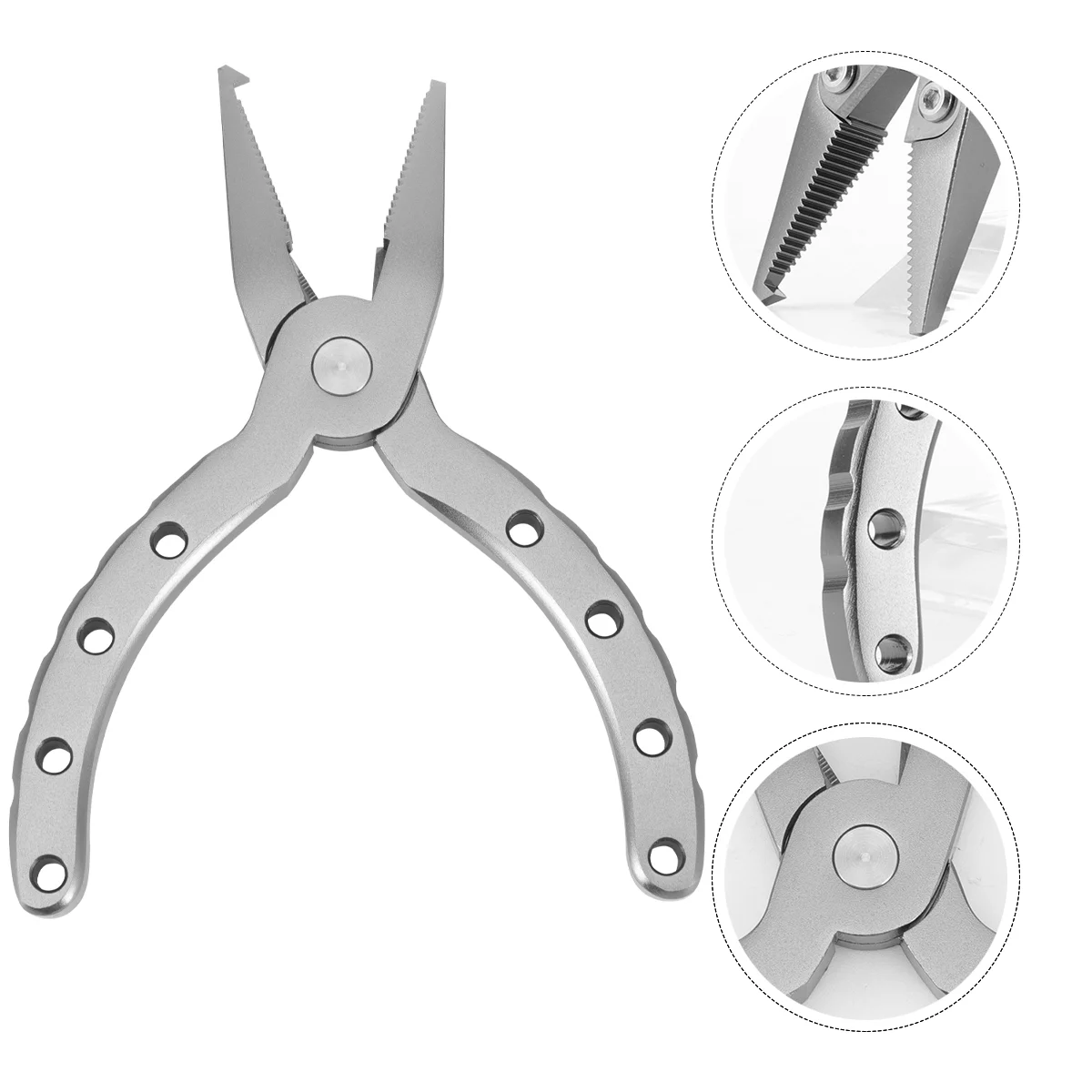 

Aluminum Fishing Pliers Hook Remover Pliers Split Ring Fishing Tackle Pliers
