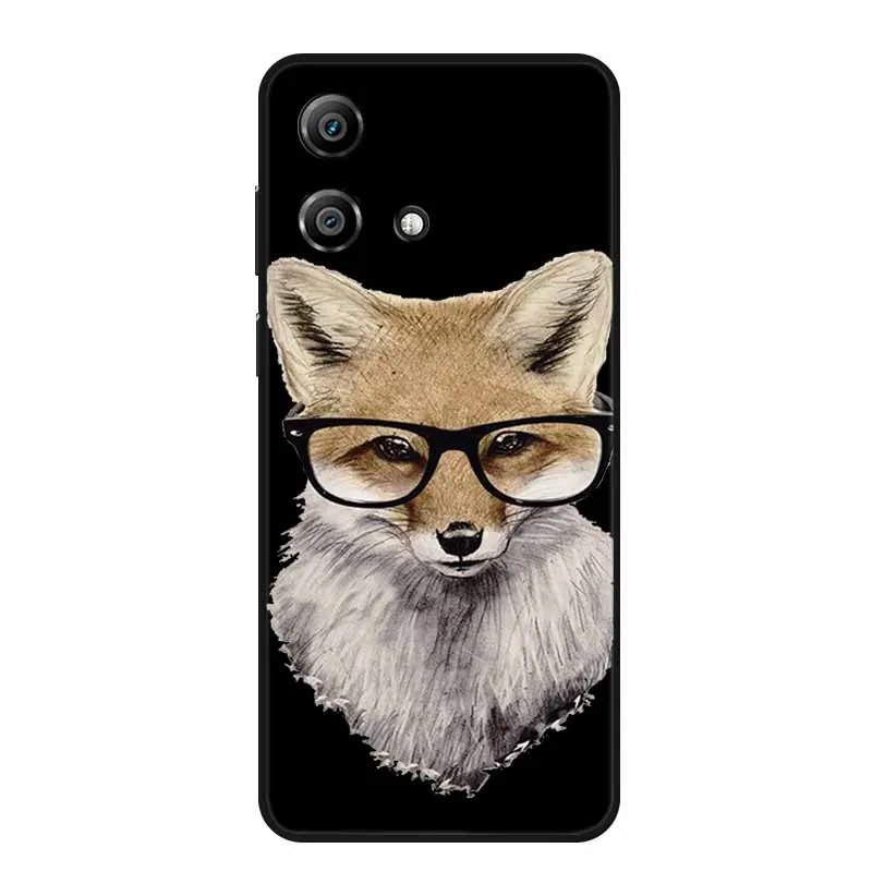 Charming Cartoon Cat Black Silicone Soft Phone Case