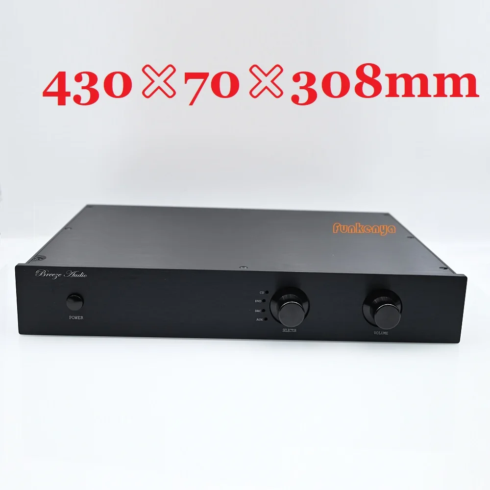 

W430 H70 D310 DIY Box Amplifier Chassis DAC Hi End Case Enclosure Home Audio Anodized Aluminum Shell Preamp Amp Housing PSU