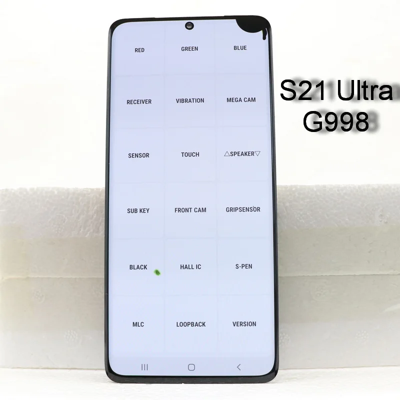Schermvervanging voor S21 Ultra 5G, AMOLED LCD met Frame voor S21 Ultra 5G, SM G998B, EU Internationale Versie, 6,8 LCD-scherm met Touchscreen en Gereedschap Schermvervanging voor S21 Ultra 5G, AMOLED LCD met Frame voor S21 Ultra 5G, SM G998B, EU Internationale Versie, 6,8 LCD-scherm met Touchscreen en Gereedschap