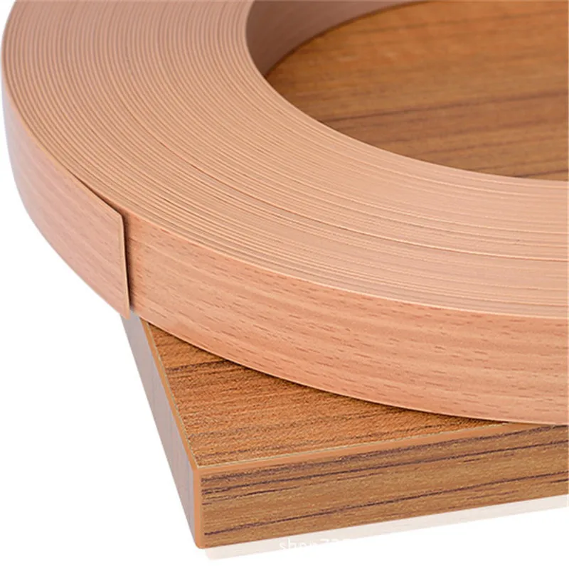 Furniture Edging Tape 2M Hot Melt PVC Furniture edge banding strip Protector tape adhesive veneer sheets for Cabinet Table Wood Surface Edging Decor
