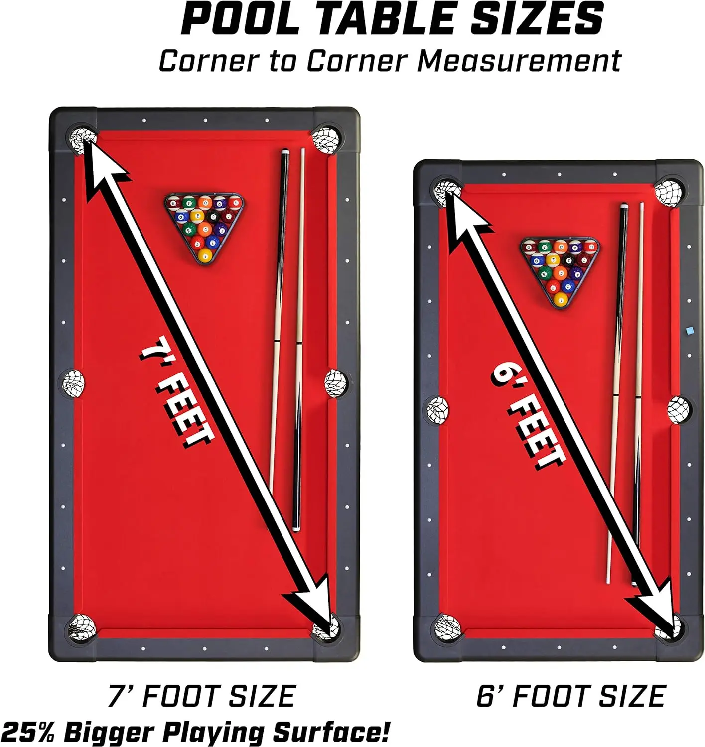 New 7FT Billiard Foldable Leg Table Clue Pool Game Table for Sale