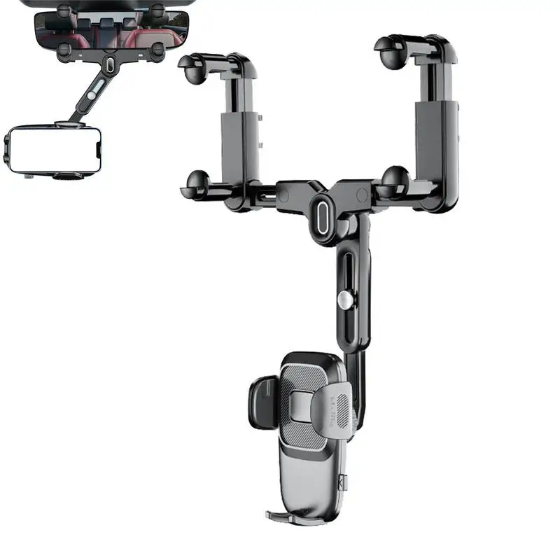 

Держатель для телефона на зеркало заднего вида для автомобиля, вращающийся и Выдвижной Автомобильный держатель для телефона, подставка для смартфона, универсальные аксессуары для телефонов